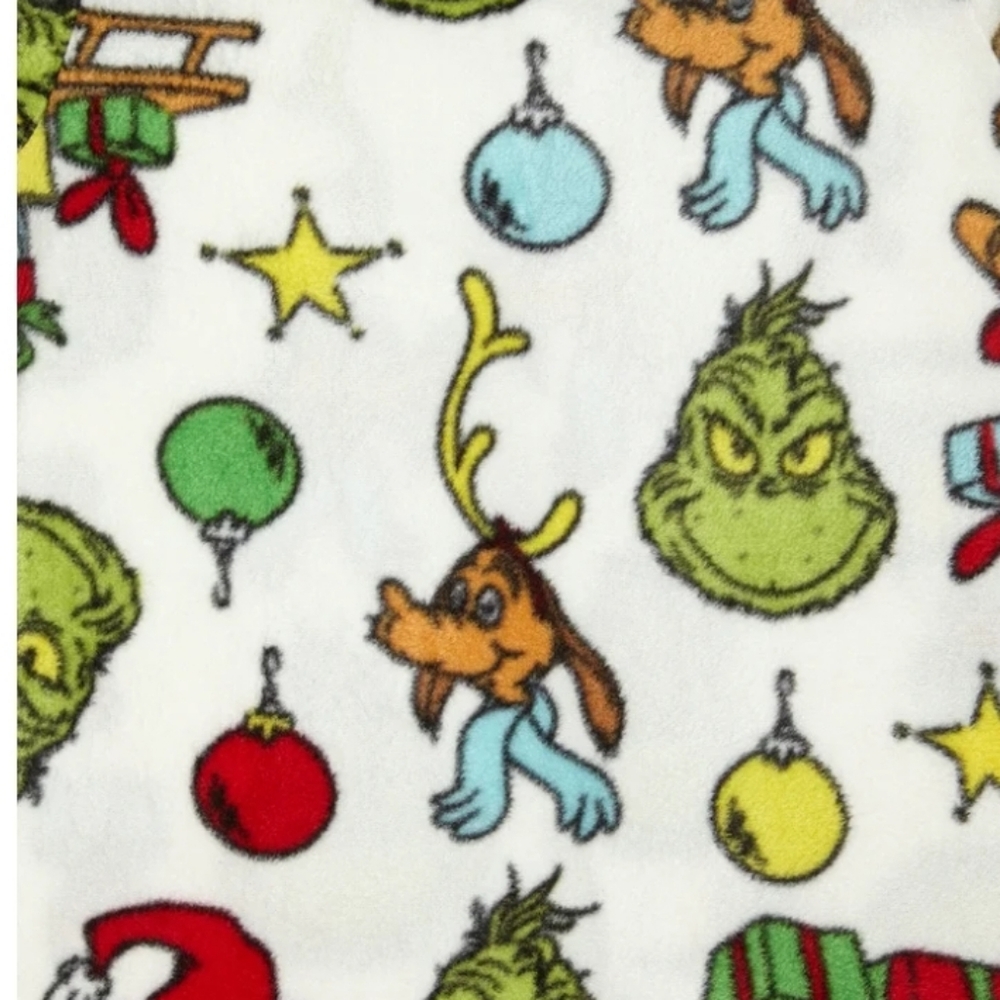 Dr Seuss The Grinch Lus Size Unisex Long Sleeve Pajama Top Size 3X 22-24 - Picture 3 of 12